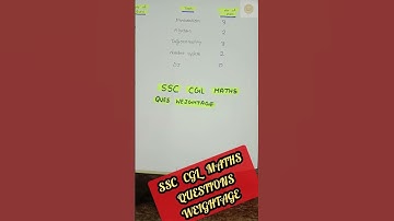 SSC CGL MATHS QUESTIONS TOPIC WISE WEIGHTAGE 🎯🎯🎯🔥🎯🔥🎯🔥🎯🔥🎯🔥#shorts #ytshorts #ssc #ssccgl #sscmaths