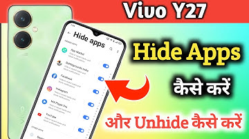 Vivo y27 app hide setting | Vivo y27 me app hide kaise kare | how to hide apps in Vivo y27 phones
