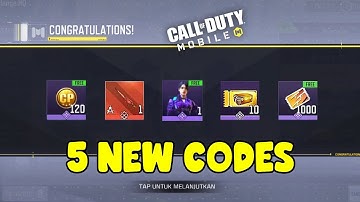 *NEW* 5 CODM NEW WORKING REDEEM CODES 2024 | COD MOBILE CP REDEEM CODES 2024