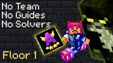 Learning Hypixel Skyblock Dungeons Without ANY Help...(Floor 1)