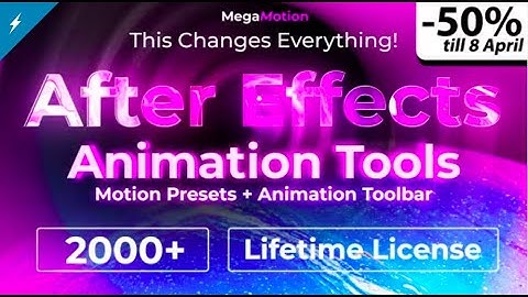 MegaMotion | Animation Motion Presets 2025 - Animation presets After Effects Template