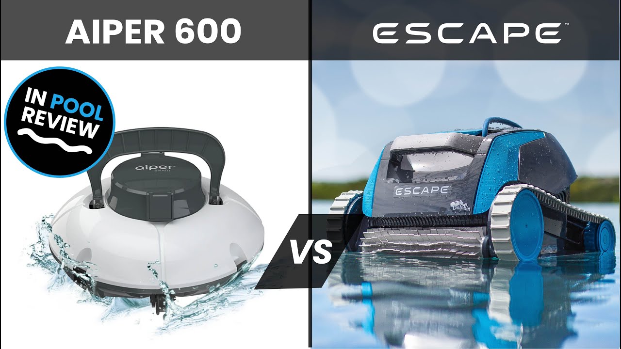 Aiper Smart 600 vs Dolphin Escape Headtohead Robotic Pool Cleaner