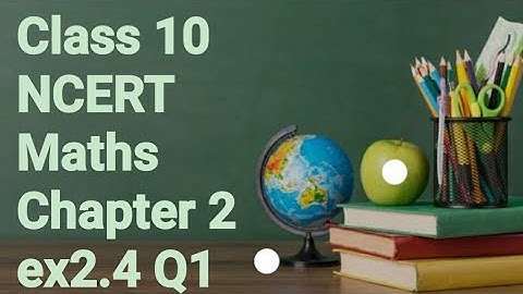 Class 10 Maths Chapter 2 polynomials (बहुपद) exercise 2.4 NCERT SOLUTIONS | BY VINAY SOLUTION #pw