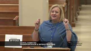 08/16/22 Council Committee: Transportation and Infrastructure
