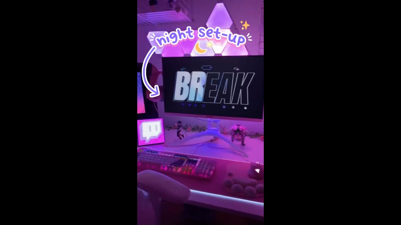 my DARK-MODE gaming set-up | celestefleurs tiktok