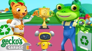 Recycling Day Race | Gecko's Garage | Brand New Episode | Trucks For Children | Cartoons for Kids