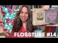 Flosstube 14 - My 2 new LOVE Starts & Finishes, My Project Keeper, PLUS Kitchen Dyed Aida