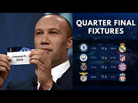 UEFA Champions League Quarter Finals Draw | Fixtures | UCL 2021/22 Quarter Finals Draw | Semi Final