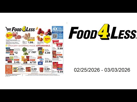 Food 4 Less Weekly Ad 02/25/2026 03/03/2026