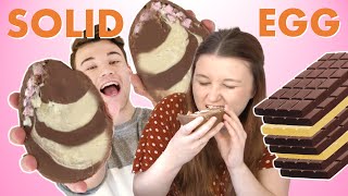 How to make a SOLID CHOCOLATE EGG | Ads & Megs
