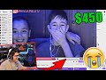 EL DEMENTE LE DONA 450 DOLARES A STREAMER PARA SU PC