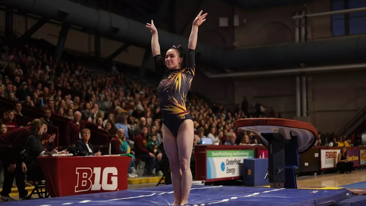 Highlights: #15 Minnesota Gymnastics Comes Back to Upset #10 Arkansas