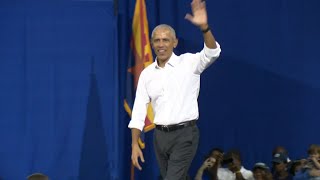 Former President Barack Obama headlines "Get Out the Vote" rally at UA