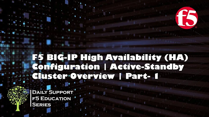 F5 BIG-IP Active-Standby Cluster Overview || How to Configure High Availability on F5 BIG-IP ||
