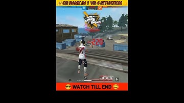 🤗CS RANK IN 1VS 4 SITUATION🤡para samsung A3,A5,A6,J4,J5,J7,S9,A10,A20,A30,A40,A50,A70,#shorts #viral