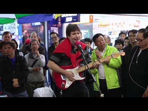 The Sound of Silence + Stand by me - Simon - 2014年 3L樂隊香港旺角街頭表演