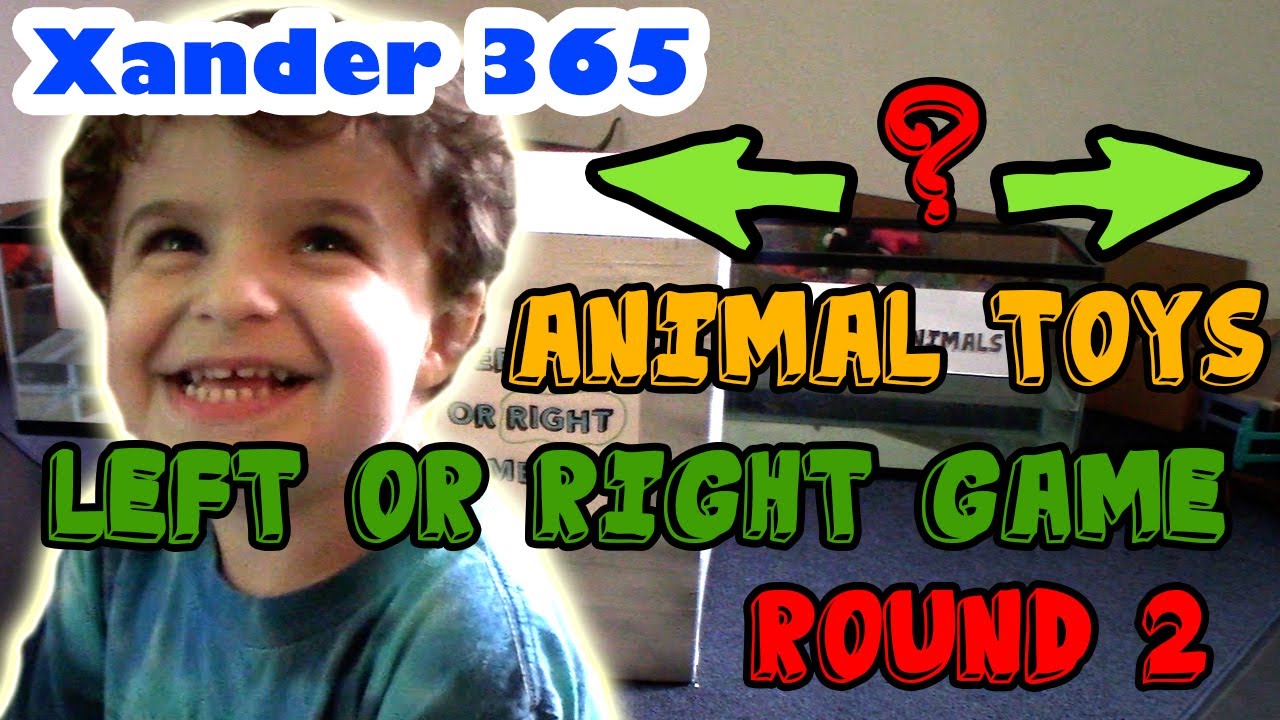 Toy Animals for Kids, Land Animals VS Sea Animals Xander365 Left or