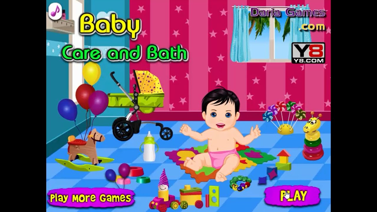 Baby care and bath game online baby games full episode for kids