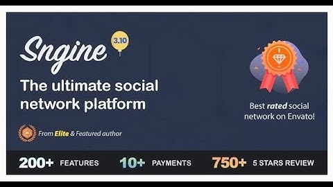Sngine   The Ultimate PHP Social Network Platform