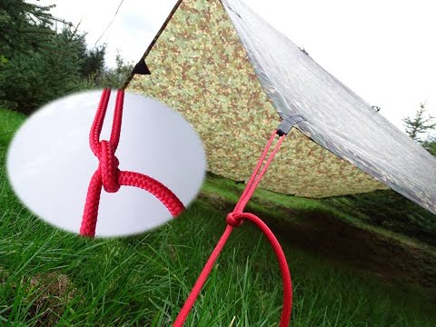 DIY - The Cow Hitch as an Adjustable Tension Locking Knot- Bushcraft/Wilderness Tips - CBYS
