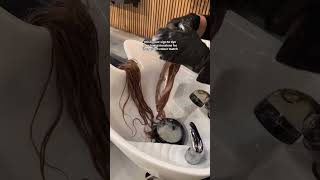 Custom dye Luxy extensions for the perfect match ✨ #luxyhair #clipinhair #clipinhairextensions