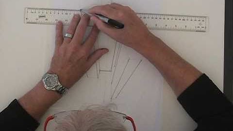 Vertical Horizon Line trick for 3 Point Perspective, Lesson 9 Section 2