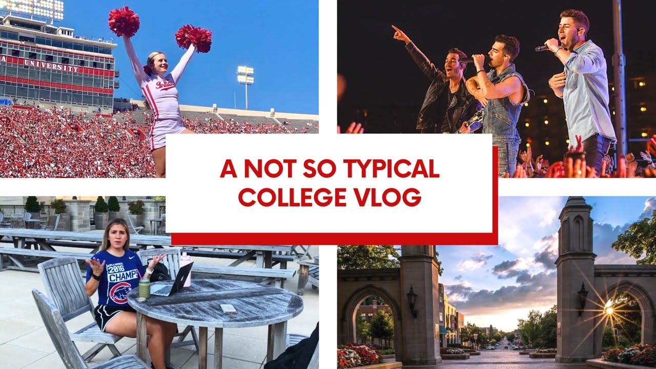 A WEEK IN THE LIFE OF A COLLEGE CHEERLEADER: Indiana University GameDay, Jonas Brothers, Exams, etc.