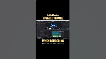 Render w/ Only Selected Video Tracks in DaVinci Resolve [ Disable Tracks on Export Tutorial ]