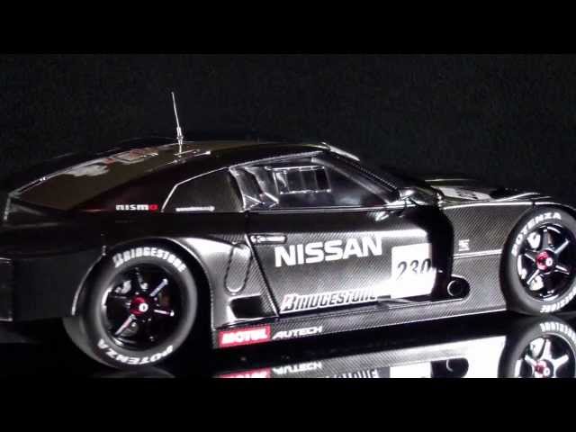 NISSAN GT-R SUPER GT 2008 TEST CAR 1/18 AUTOART - YouTube