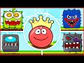 Red Ball 4 with mod for Om Nom Stories.All Levels.Красный шарик с модом на ам ням