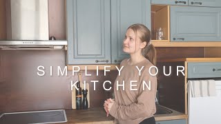 declutter your kitchen | minimalism