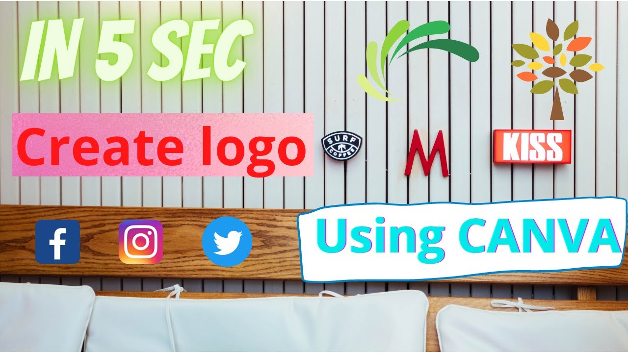 how to create own logo | using canva | free logo design - YouTube