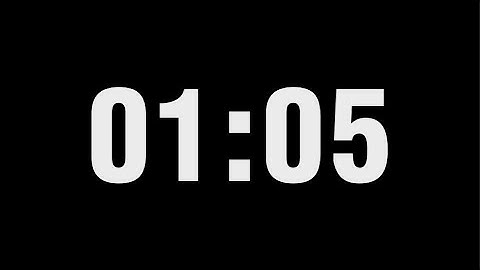 1 Minute 5 Second Timer Countdown | 1:05