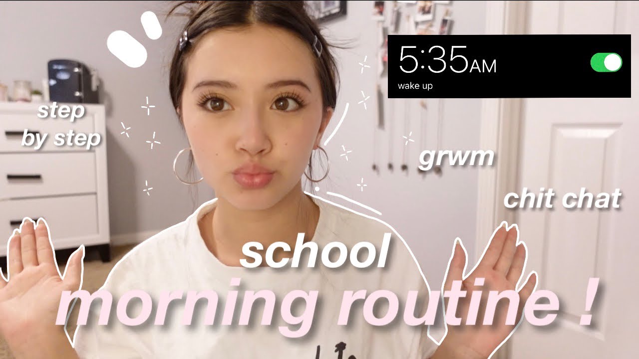grwm: SCHOOL MORNING ROUTINE🕔(9th grade) freshman