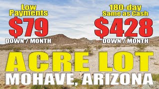 Same as Cash $428 Down/Month Acre Lot in Mohave AZ!