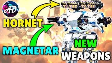 New Weapons HORNET & MAGNETAR First Gameplay - War Robots Test Server Gameplay WR