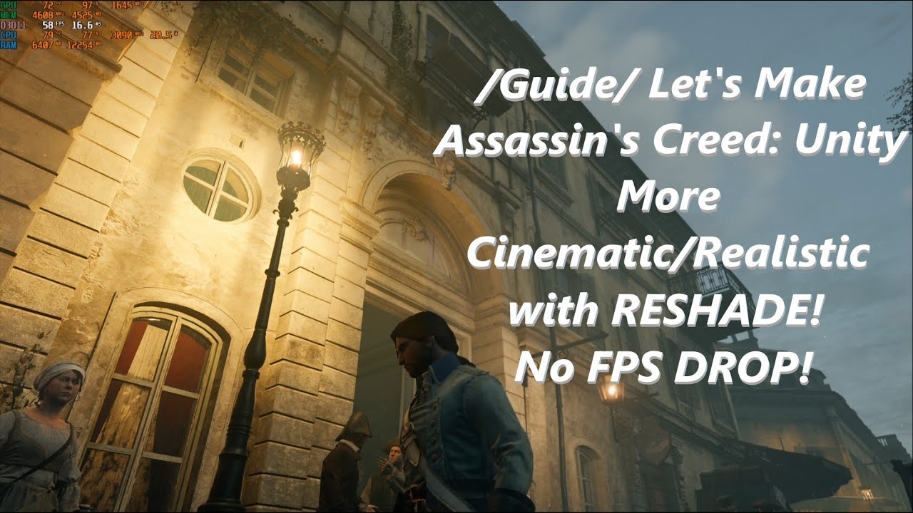 SweetFX enabled in - Assassin's Creed Unity - gameplay PC [ Improved  graphics mod ] Windows 8.1 