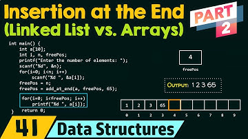 Insertion at the End (Linked List vs. Array) - Part 2