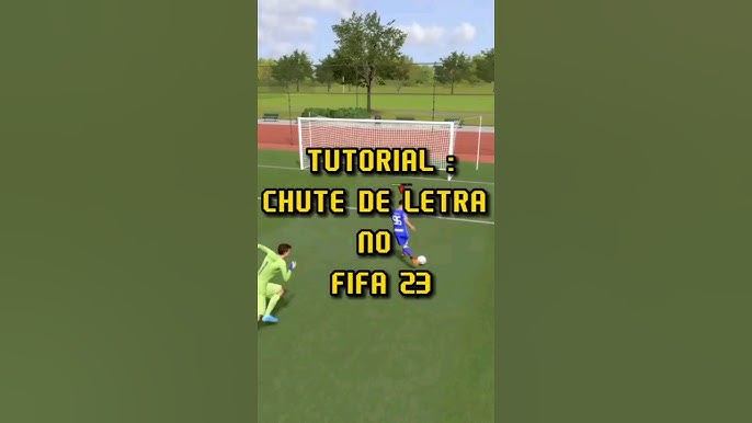 TUTORIAL DO CHUTE DE LETRA NO FIFA 23 🎮⚽️🔥 #fifa #fifa23 #tutorial #