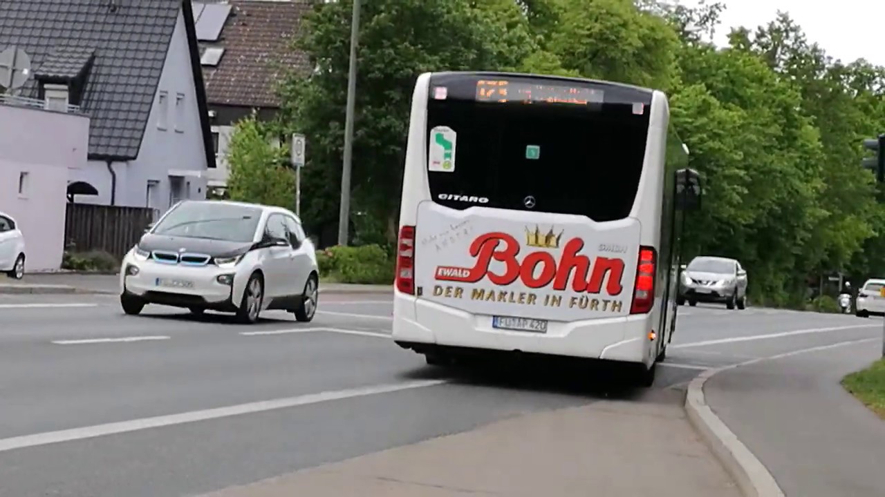 Buslinie 173 & 174 (Fürth) , von Fürth Hbf. bis Waldringstr. & Zurück