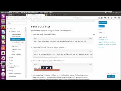 Install SQL Server on Ubuntu | how to install sql server on ubuntu