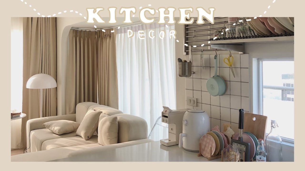 vlog kitchen decor 🥓🍳🥨 unbox ของแต่งห้อง (shopee, instragram, Taobao), เห่อห้องครัวใหม่ (ep.1) 🧺✨