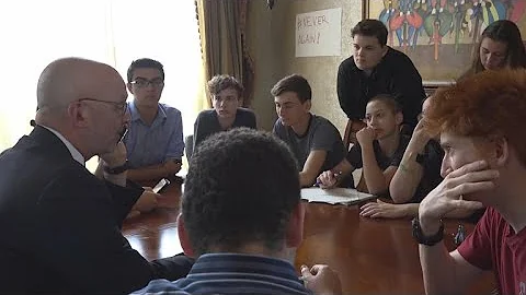 Congressman Ted Deutch visits Cameron Kasky's home