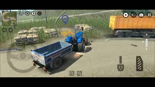 🚜Swaraj 744 With Overloaded Bori Trolley I Real Indian Tractor Simulator Gameplay🚜 screenshot 4