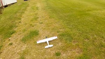 Eflite umx turbo timber/ dang wires !! / crash with a save/ then another crash