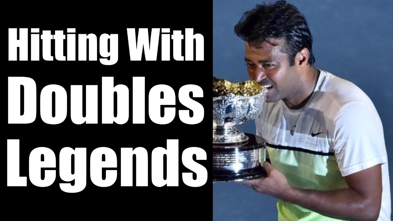 Training With Doubles Legends | Winners of 20+ Grand Slams tennis serve toss
