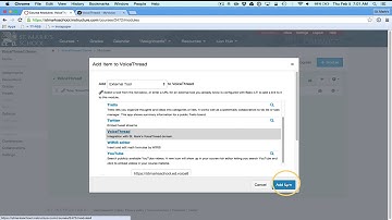 Adding VoiceThread links to Canvas