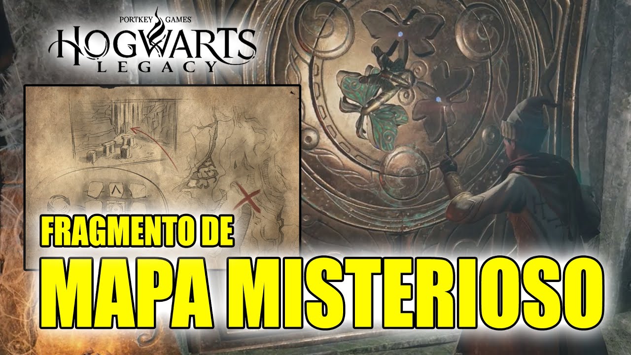HOGWARTS LEGACY FRAGMENTO DE MAPA MISTERIOSO (MISSÃO Tesouro da