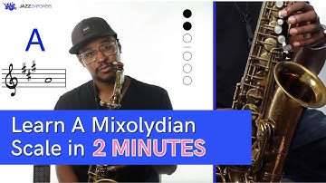 A Mixolydian Scale on Alto Saxophone (C Concert)