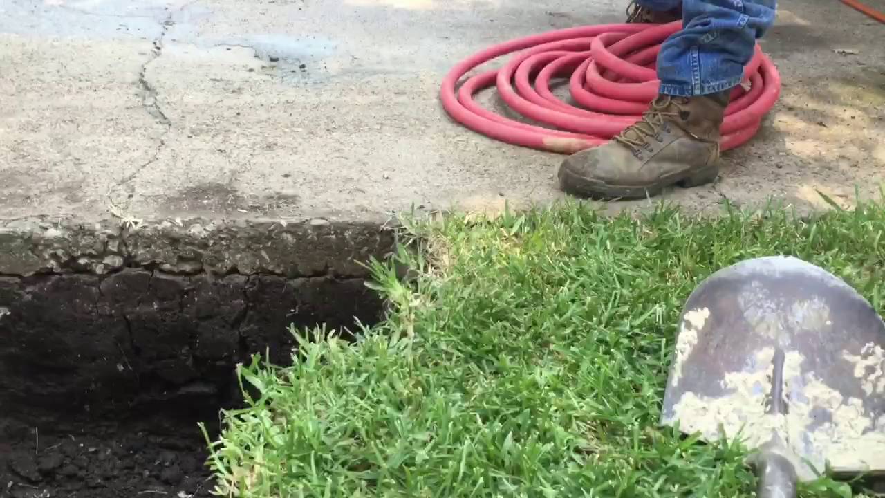 2" drain line under driveway YouTube
